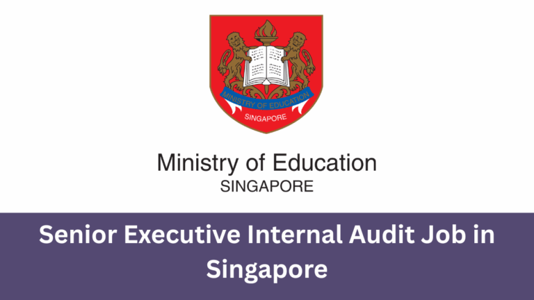 Senior Executive Internal Audit Jobs in Singapore - Ministry of Education (MOE)