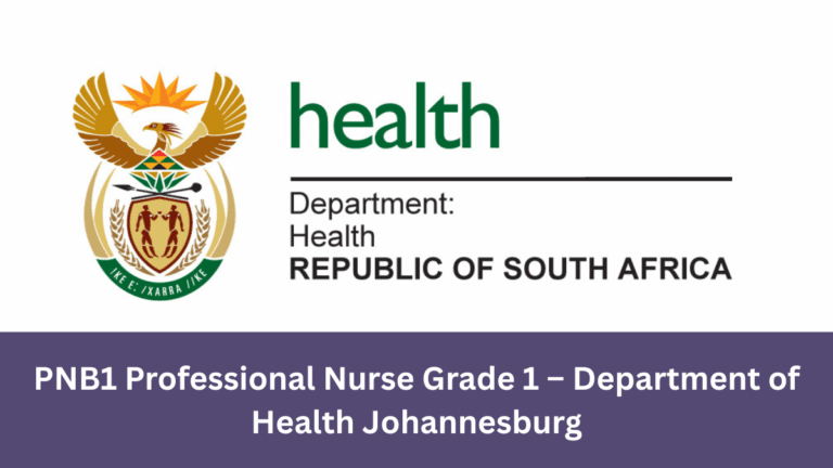 Professional nurse working in Johannesburg Department of Health clinic