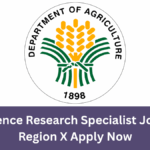 DA Region X Science Research Specialist I Job 2025