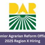 DAR Senior Agrarian Reform Officer Job 2025 Cagayan de Oro
