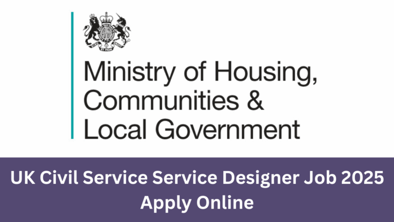 UK Civil Service Service Designer Job 2025 MHCLG