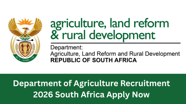 Department of Agriculture Recruitment 2026 South Africa | Apply Now