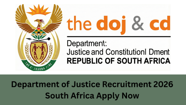 Department of Justice Recruitment 2026 South Africa | Apply Now